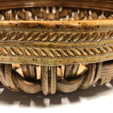 Phil Sellers River Hill Pottery Huge Basket Weave Pottery Platter