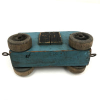 No Fuss, Perfect Blue Handmade Wooden Train Car