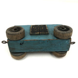 No Fuss, Perfect Blue Handmade Wooden Train Car