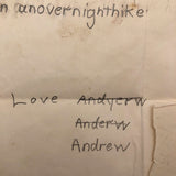 Andrew's Letter to Gill from Camp Wonposet, Litchfield, CT