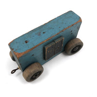 No Fuss, Perfect Blue Handmade Wooden Train Car