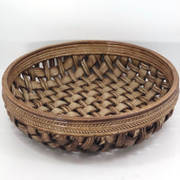 Phil Sellers River Hill Pottery Huge Basket Weave Pottery Platter