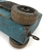 No Fuss, Perfect Blue Handmade Wooden Train Car