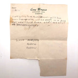 Andrew's Letter to Gill from Camp Wonposet, Litchfield, CT