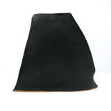 Contemporary Sculptural Matte Black Glazed Slab Vase