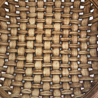 Phil Sellers River Hill Pottery Huge Basket Weave Pottery Platter