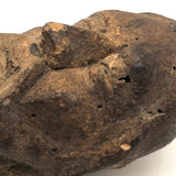 Much Weathered, Very Expressive Antique Carved Wooden Santo Head