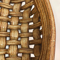 Phil Sellers River Hill Pottery Huge Basket Weave Pottery Platter