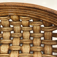 Phil Sellers River Hill Pottery Huge Basket Weave Pottery Platter