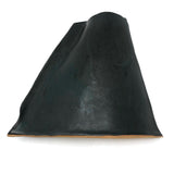 Contemporary Sculptural Matte Black Glazed Slab Vase