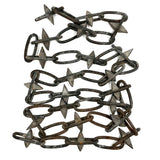 Great Looking Old Steel Spike Chain, 86 Inches