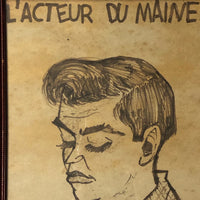 L'Acteur Du Maine Vintage Caricature