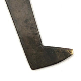 SOLD Antique Handmade Brass 6 Inch Machinist Calipers with Tiny Feet and Great Patina