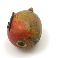 Wonderful Antique Treen Apple Shaped Winding Cloth Measuring Tape