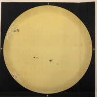 Sun Spots, from Austrian Journal of Popular Astronomy, 1876 Color Lithograph