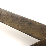 SOLD Antique Handmade Brass 6 Inch Machinist Calipers with Tiny Feet and Great Patina