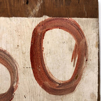 Double Sided Numbers 35 + 60 Hand-painted Sign