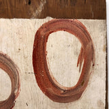 Double Sided Numbers 35 + 60 Hand-painted Sign