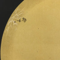 Sun Spots, from Austrian Journal of Popular Astronomy, 1876 Color Lithograph
