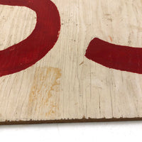 Double Sided Numbers 35 + 60 Hand-painted Sign