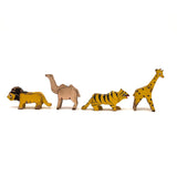 Vintage Birthday Candle Holder Painted Wooden Animals! Set of Four