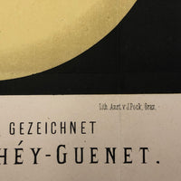 Sun Spots, from Austrian Journal of Popular Astronomy, 1876 Color Lithograph