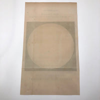 Sun Spots, from Austrian Journal of Popular Astronomy, 1876 Color Lithograph