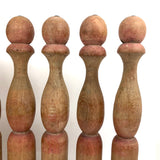 Beautifully Shaped and Aged Tall Antique French Skittles with Two Balls