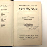 The Observers Book of Astronomy by Patrick Moore, First Edition, 1962