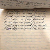 Richard Thurston's 1929 Penmanship Practice