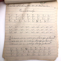 Richard Thurston's 1929 Penmanship Practice