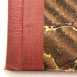 Rare BLANK Antique Notebook with Hand-marbled Paper Covers