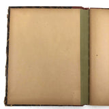 Rare BLANK Antique Notebook with Hand-marbled Paper Covers
