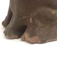 Happy Hand-sculpted Clay Frog
