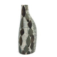 Elegant Porcelain Vase with Hand-painted Double-Sided Abstract Design
