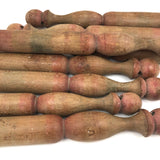 Beautifully Shaped and Aged Tall Antique French Skittles with Two Balls