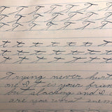 Richard Thurston's 1929 Penmanship Practice