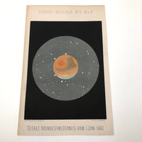 Total Lunar Eclipse from Austrian Journal of Popular Astronomy, c.1876