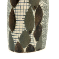 Elegant Porcelain Vase with Hand-painted Double-Sided Abstract Design