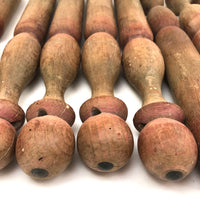 Beautifully Shaped and Aged Tall Antique French Skittles with Two Balls