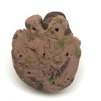 Happy Hand-sculpted Clay Frog