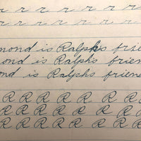 Richard Thurston's 1929 Penmanship Practice