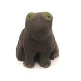 Happy Hand-sculpted Clay Frog