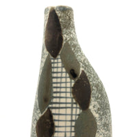 Elegant Porcelain Vase with Hand-painted Double-Sided Abstract Design
