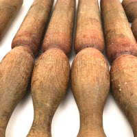 Beautifully Shaped and Aged Tall Antique French Skittles with Two Balls