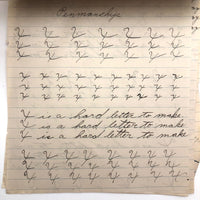 Richard Thurston's 1929 Penmanship Practice