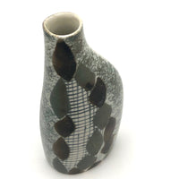 Elegant Porcelain Vase with Hand-painted Double-Sided Abstract Design
