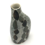 Elegant Porcelain Vase with Hand-painted Double-Sided Abstract Design