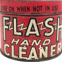 Best Graphics Ever: C. 1940 Flash Hand Cleaner Can, One Pound
