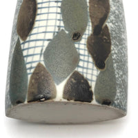 Elegant Porcelain Vase with Hand-painted Double-Sided Abstract Design